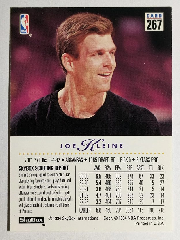1993-94 SkyBox Premium #267 Joe Kleine