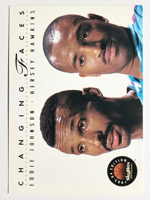 1993-94 SkyBox Premium #294 Eddie Johnson CF/Hersey Hawkins