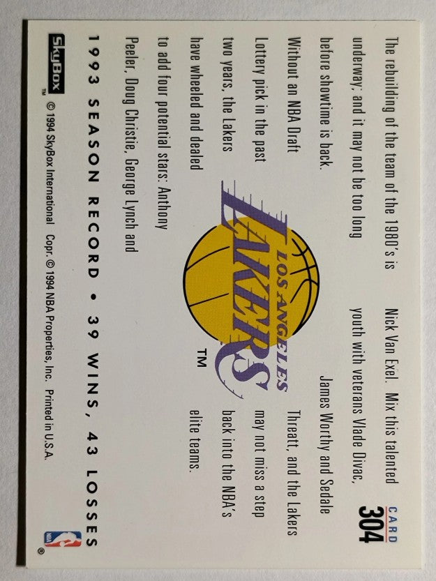 1993-94 SkyBox Premium #304 Nick Van Exel CF/George Lynch