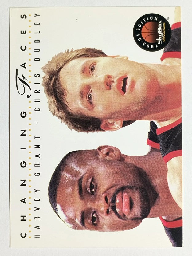1993-94 SkyBox Premium #313 Harvey Grant CF/Chris Dudley
