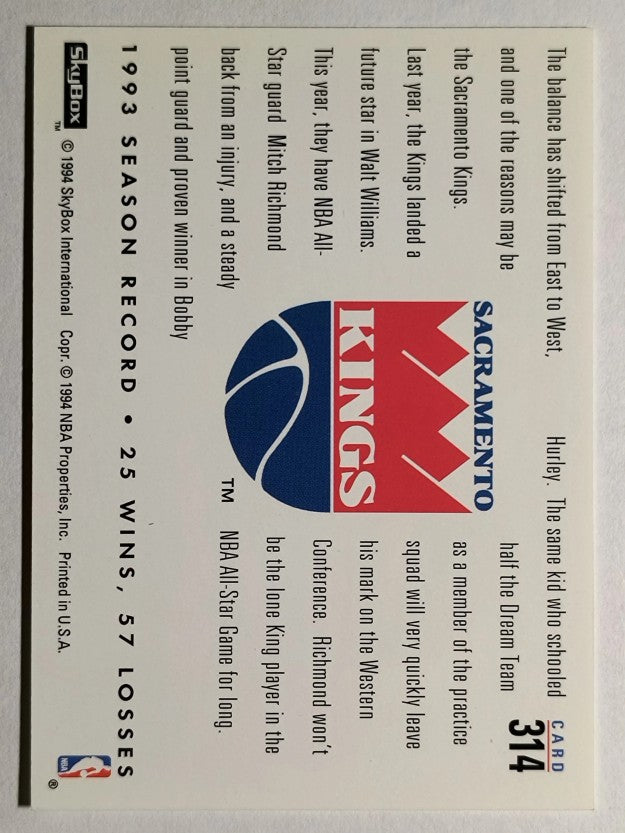 1993-94 SkyBox Premium #314 Bobby Hurley CF/Mitch Richmond