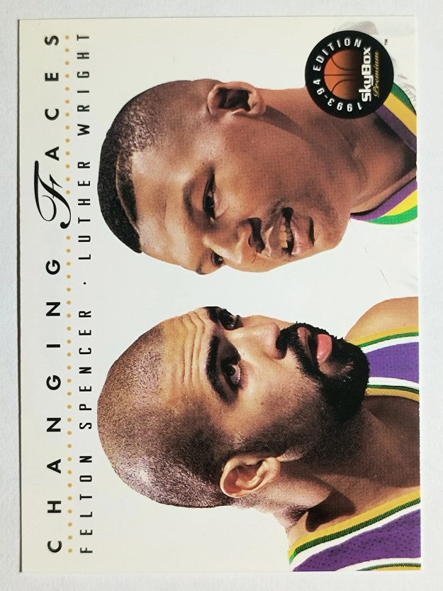 1993-94 SkyBox Premium #317 Felton Spencer CF/Luther Wright