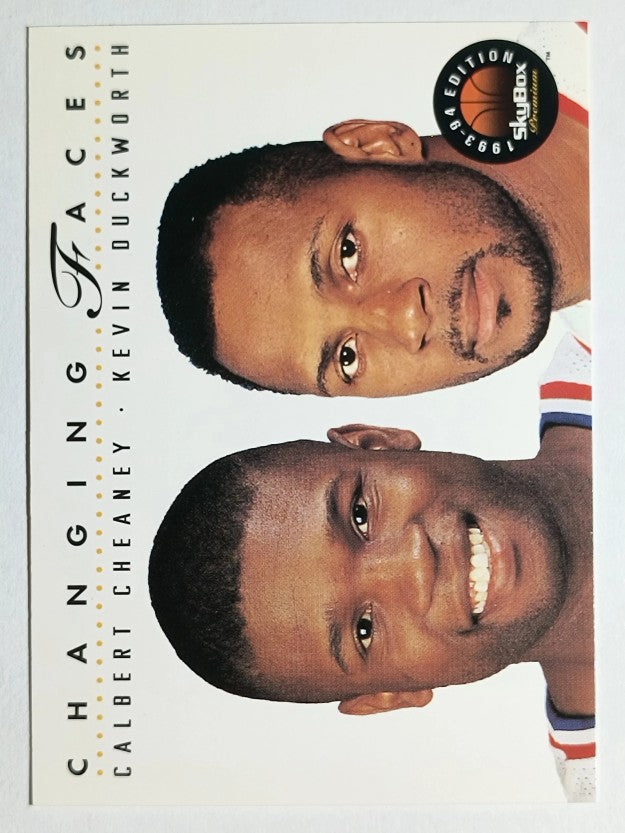 1993-94 SkyBox Premium #318 Calbert Cheaney CF/Kevin Duckworth