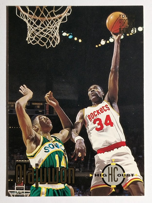 1993-94 Stadium Club #64 Hakeem Olajuwon HC