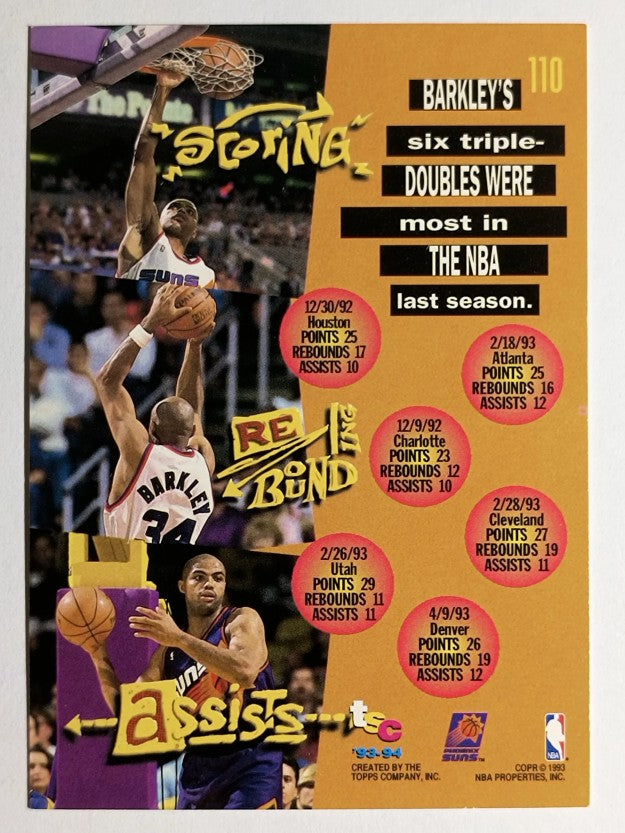 1993-94 Stadium Club #110 Charles Barkley TD (NM)