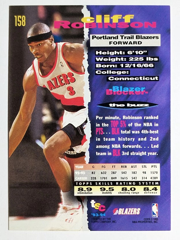 1993-94 Stadium Club #158 Clifford Robinson