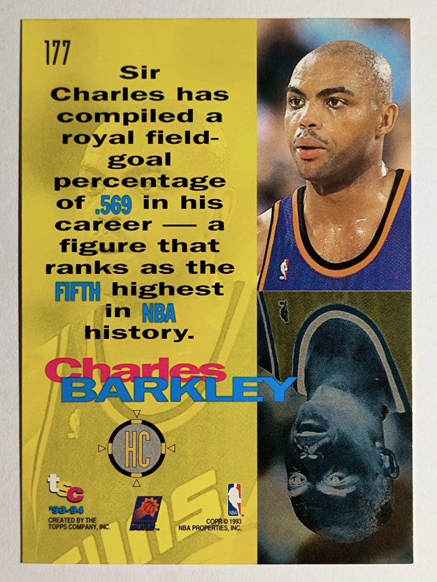 1993-94 Stadium Club #177 Charles Barkley HC (NM)