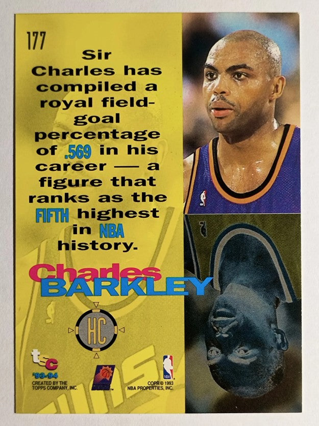 1993-94 Stadium Club #177 Charles Barkley HC (NM)