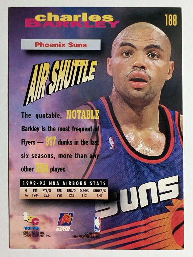 1993-94 Stadium Club #188 Charles Barkley FF
