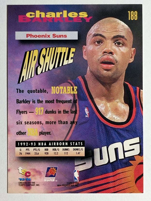 1993-94 Stadium Club #188 Charles Barkley FF (NM)
