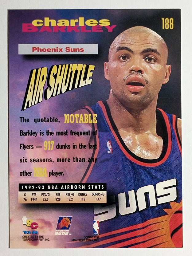 1993-94 Stadium Club #188 Charles Barkley FF (NM)