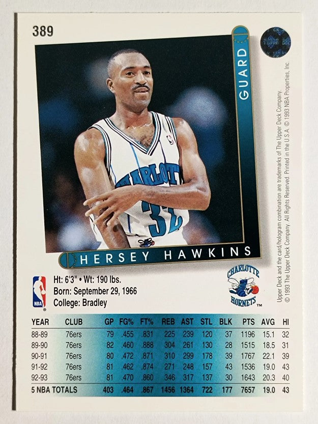 1993-94 Upper Deck #389 Hersey Hawkins