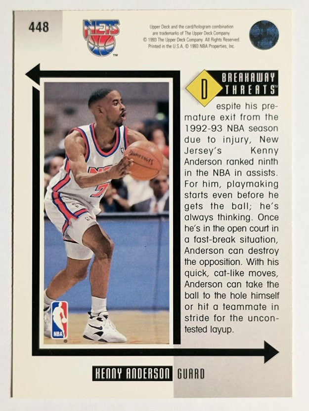 1993-94 Upper Deck #448 Kenny Anderson BT