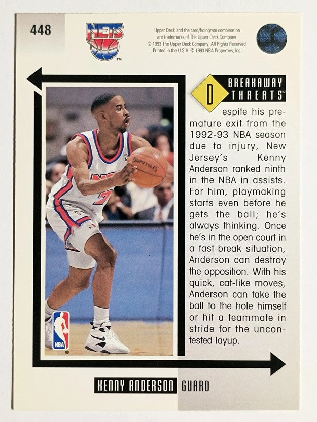 1993-94 Upper Deck #448 Kenny Anderson BT