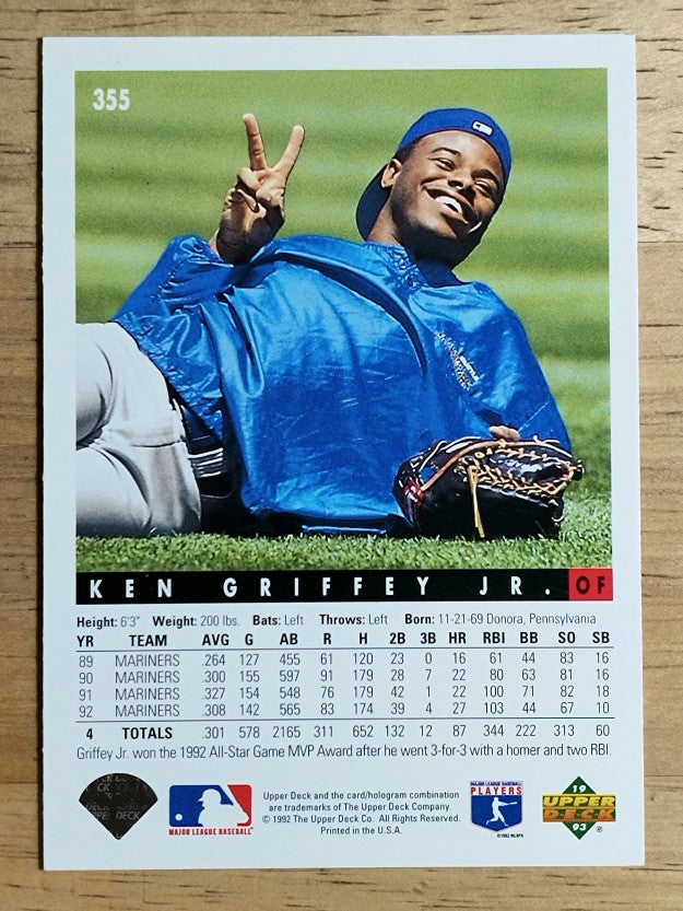 1993 Upper Deck #355 Ken Griffey Jr.