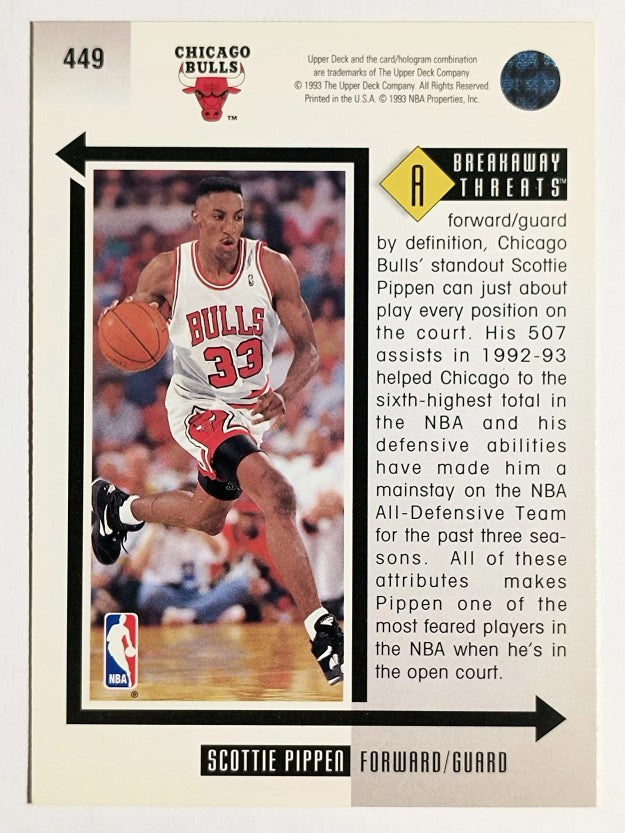 1993-94 Upper Deck #449 Scottie Pippen BT (NM)