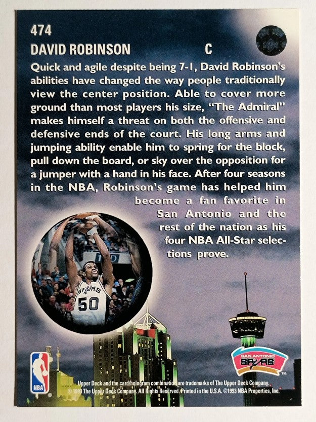 1993-94 Upper Deck #474 David Robinson SKL