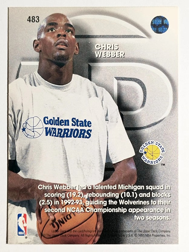 1993-94 Upper Deck #483 Chris Webber TP (NM)