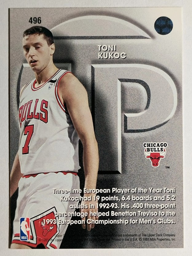 1993-94 Upper Deck #496 Toni Kukoc TP