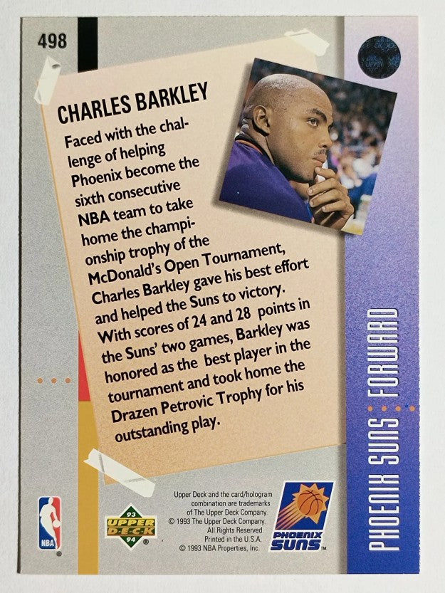 1993-94 Upper Deck #498 Charles Barkley MO