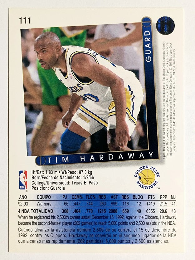 1993-94 Upper Deck International Spanish #111 Tim Hardaway