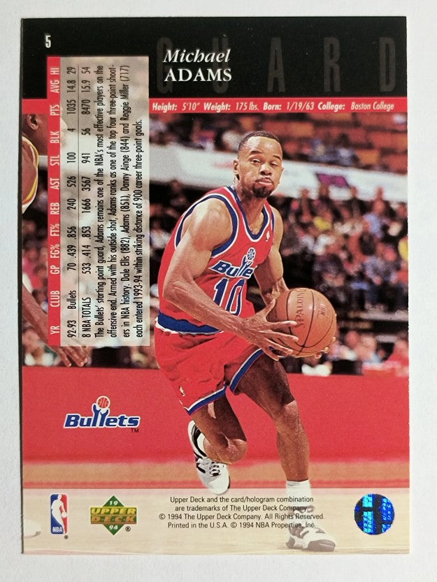 1993-94 Upper Deck SE #5 Michael Adams
