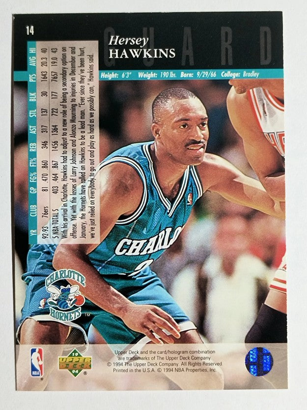 1993-94 Upper Deck SE #14 Hersey Hawkins
