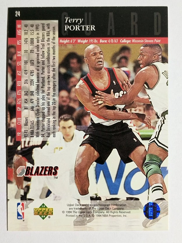 1993-94 Upper Deck SE #24 Terry Porter