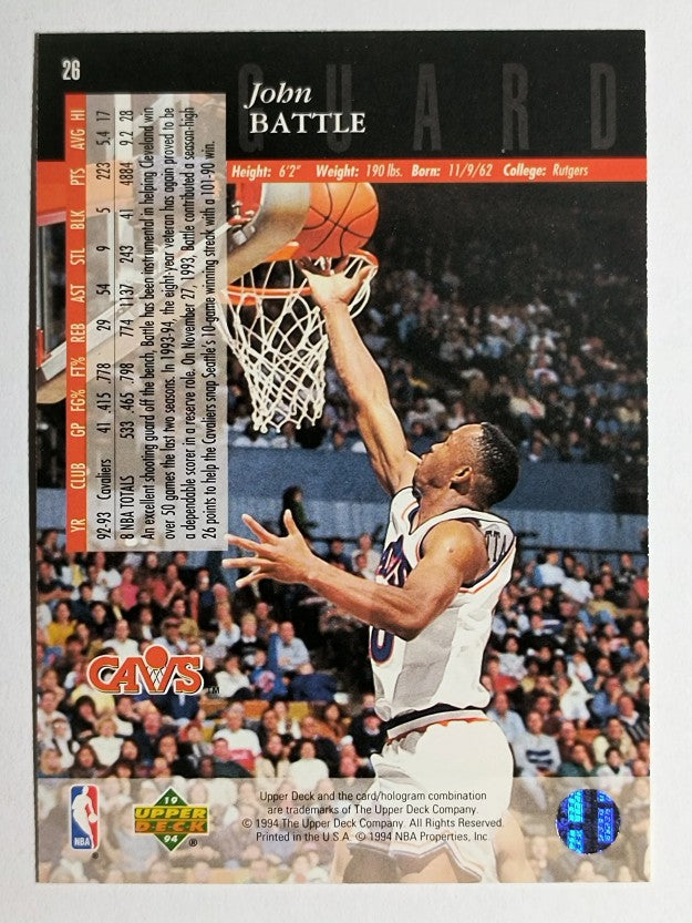 1993-94 Upper Deck SE #26 John Battle