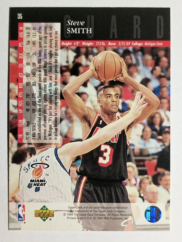 1993-94 Upper Deck SE #35 Steve Smith