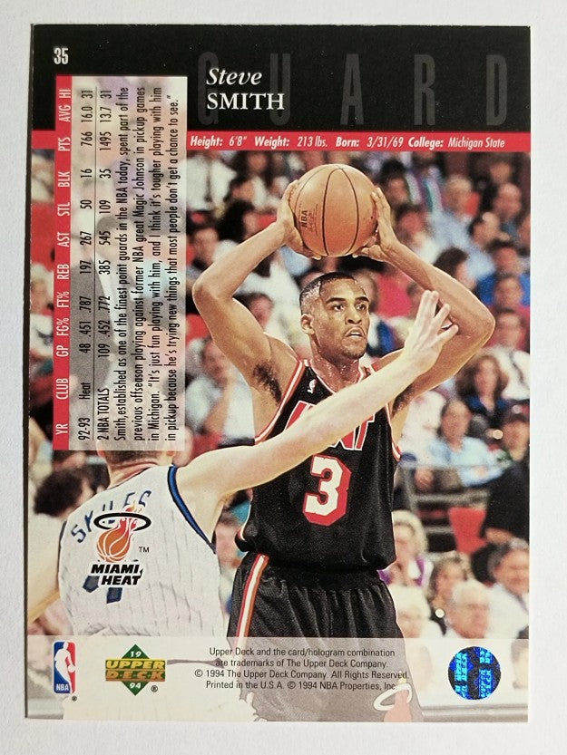 1993-94 Upper Deck SE #35 Steve Smith