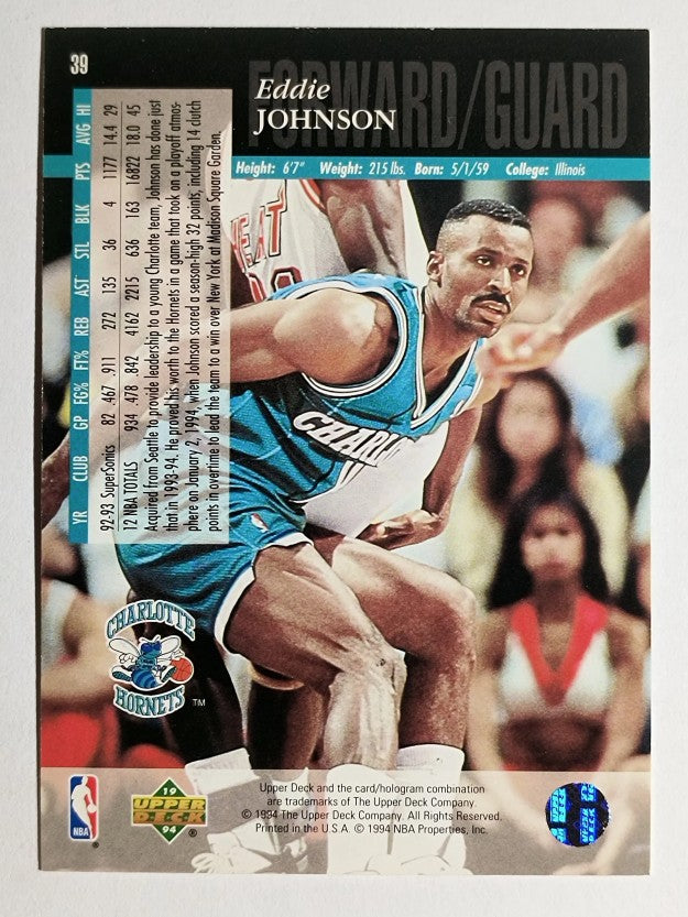 1993-94 Upper Deck SE #39 Eddie Johnson