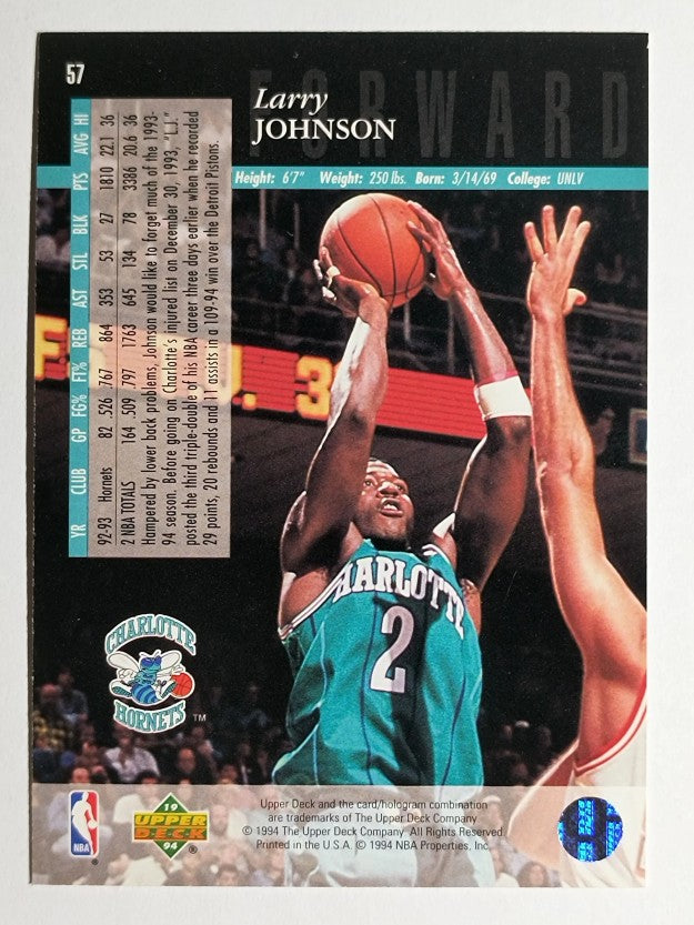 1993-94 Upper Deck SE #57 Larry Johnson