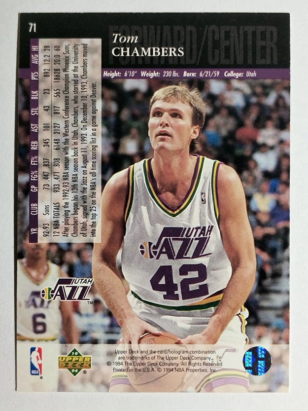 1993-94 Upper Deck SE #71 Tom Chambers