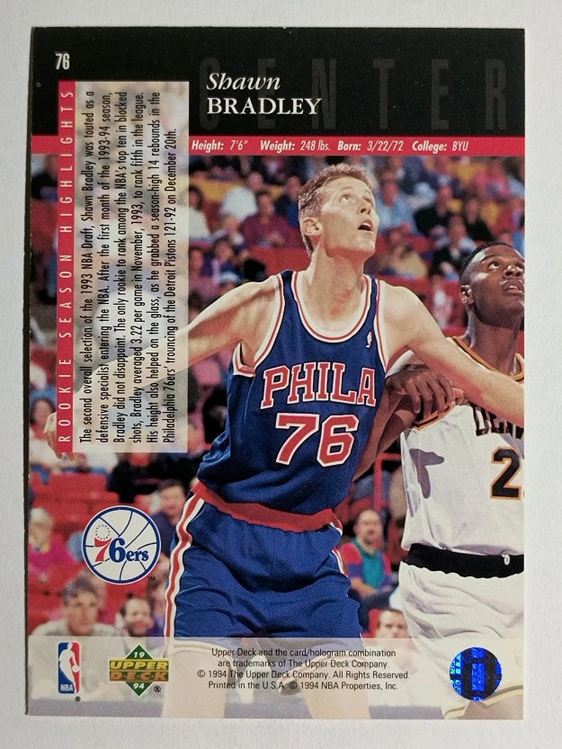 1993-94 Upper Deck SE #76 Shawn Bradley RC