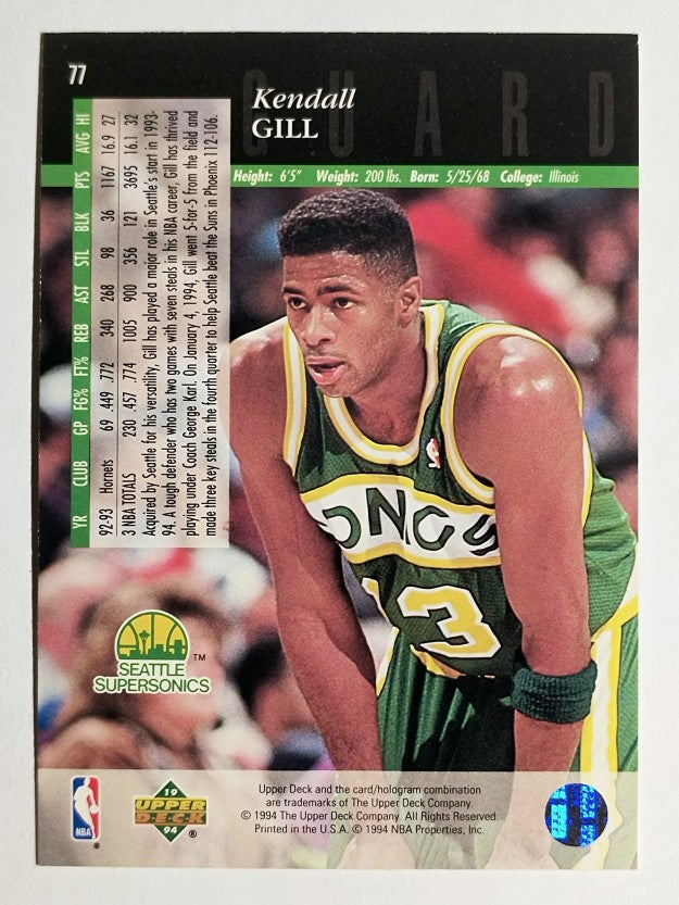 1993-94 Upper Deck SE #77 Kendall Gill