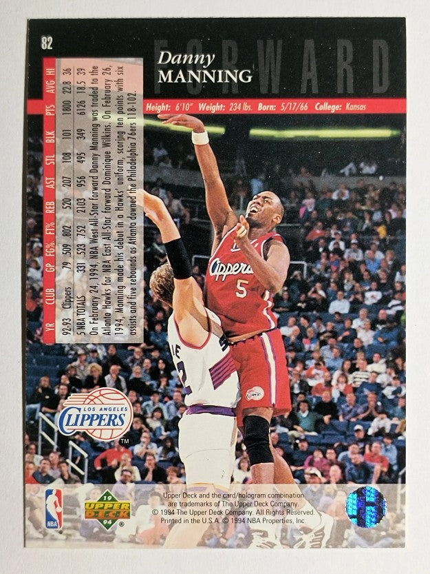 1993-94 Upper Deck SE #82 Danny Manning