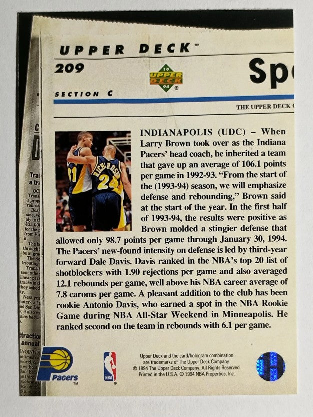 1993-94 Upper Deck SE #209 Derrick McKey TH