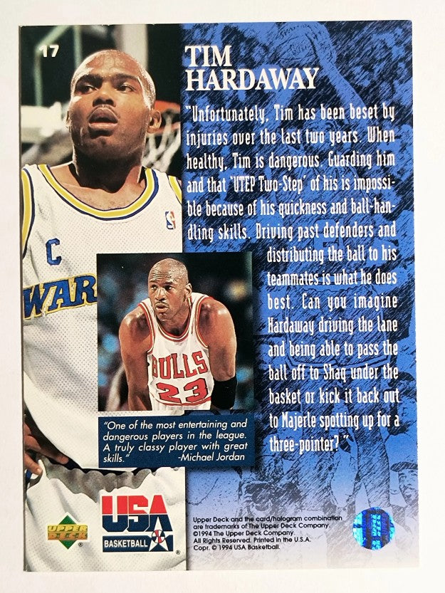 1994 Upper Deck USA #17 Tim Hardaway/The Jordan Report