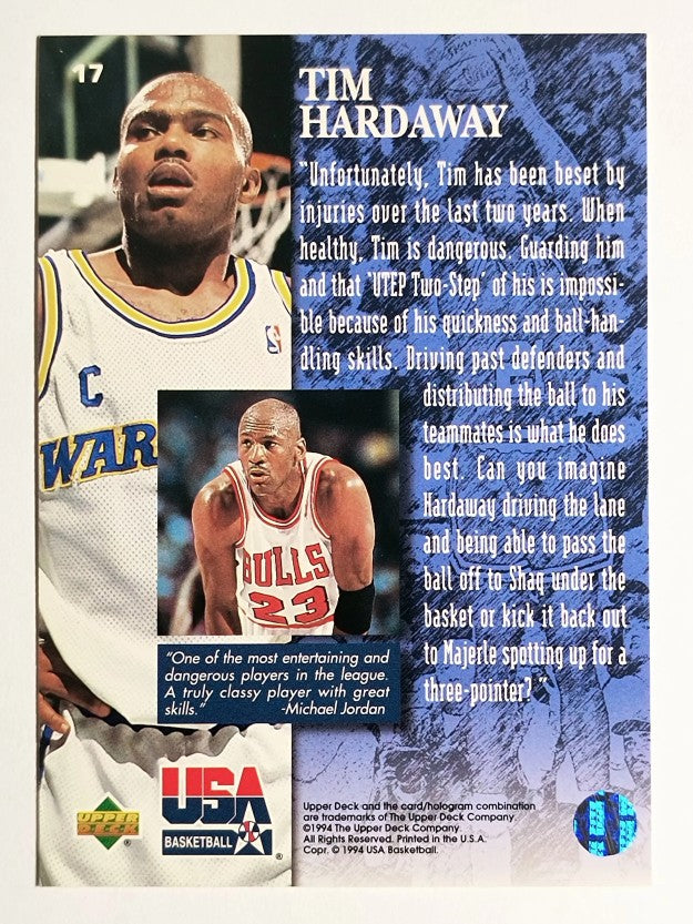 1994 Upper Deck USA #17 Tim Hardaway/The Jordan Report