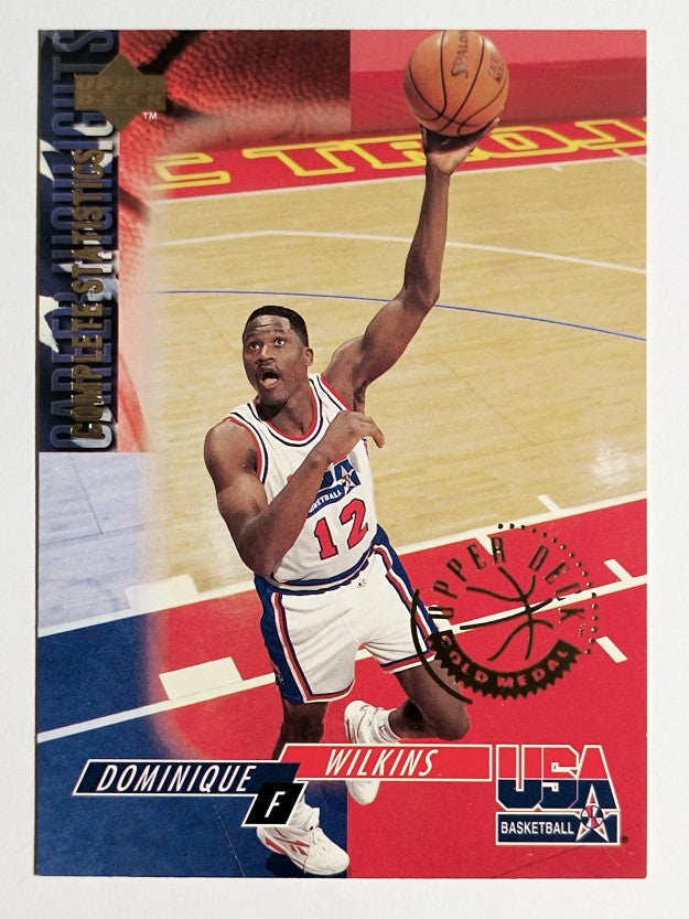 1994 Upper Deck USA Gold Medal #78 Dominique Wilkins/Career Statistics
