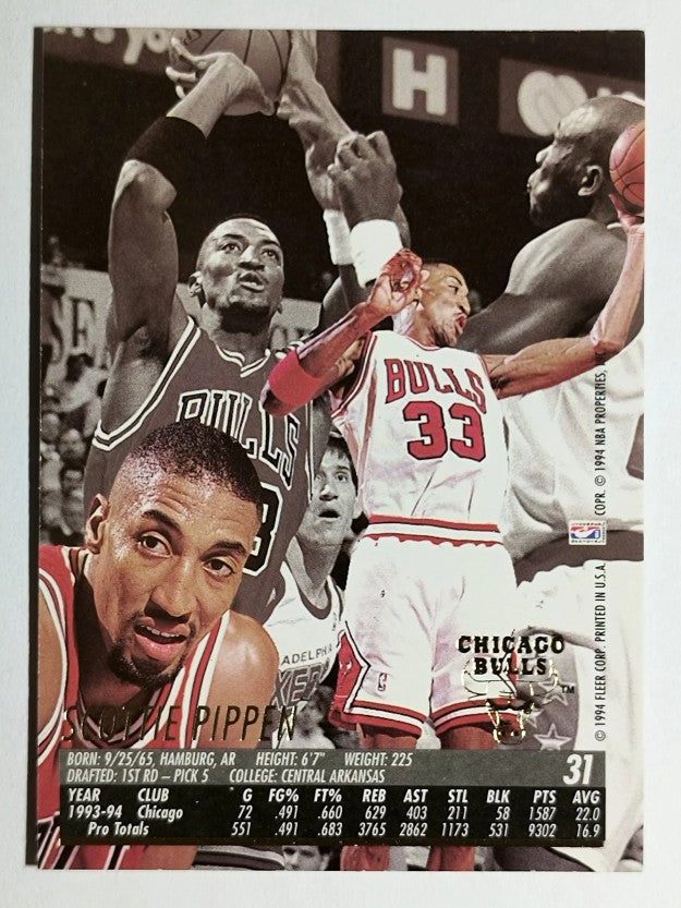 1994-95 Ultra #31 Scottie Pippen (NM)