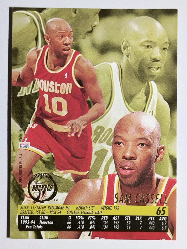 1994-95 Ultra #65 Sam Cassell