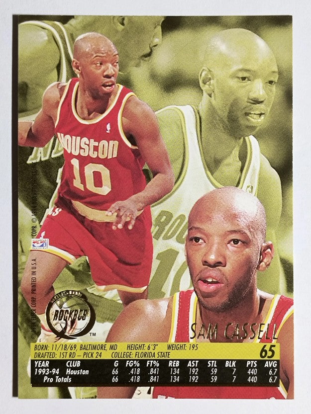 1994-95 Ultra #65 Sam Cassell