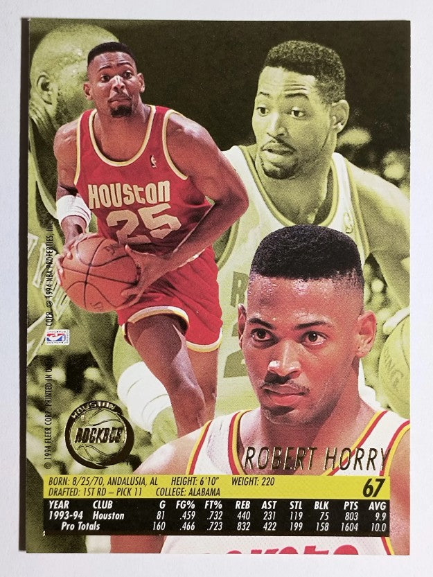 1994-95 Ultra #67 Robert Horry