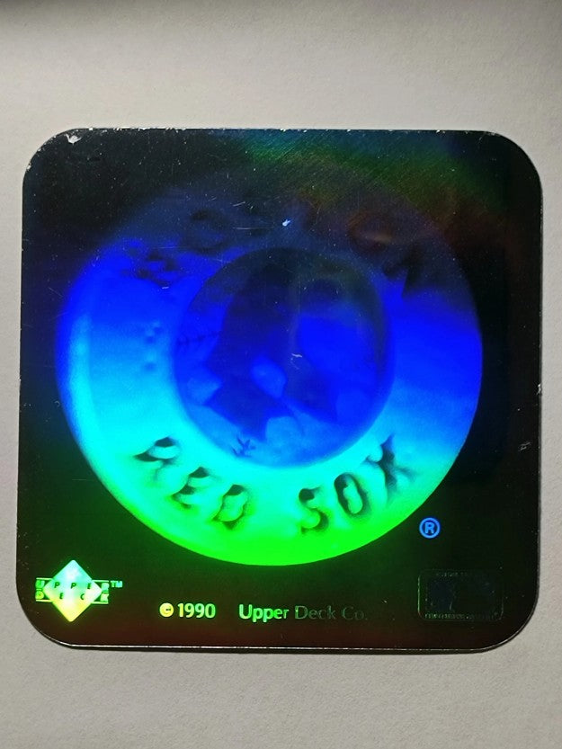 1990 Upper Deck Team Logo Holograms #NNO Boston Red Sox