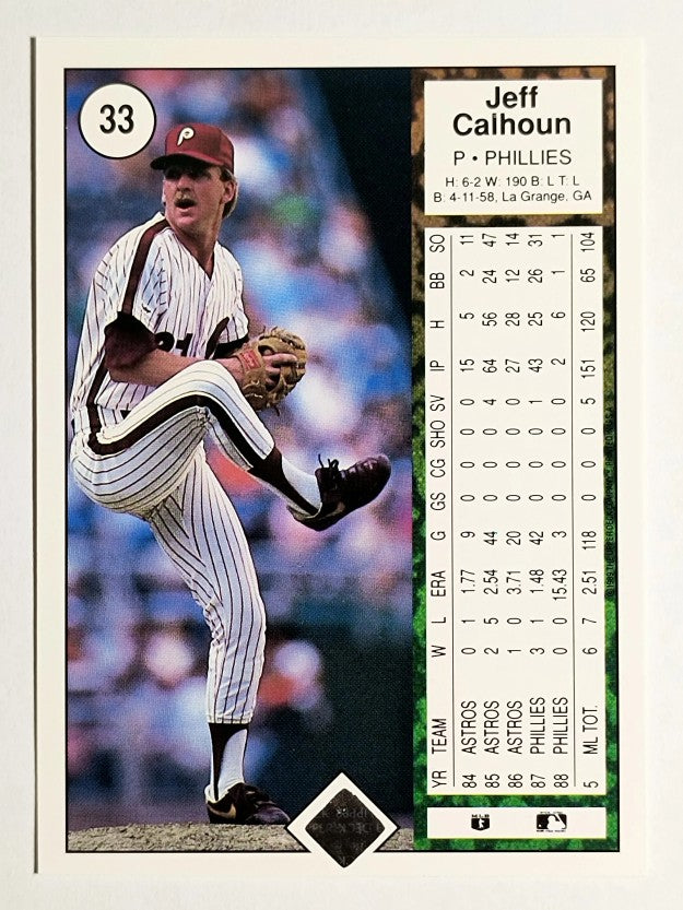 1989 Upper Deck #33 Jeff Calhoun