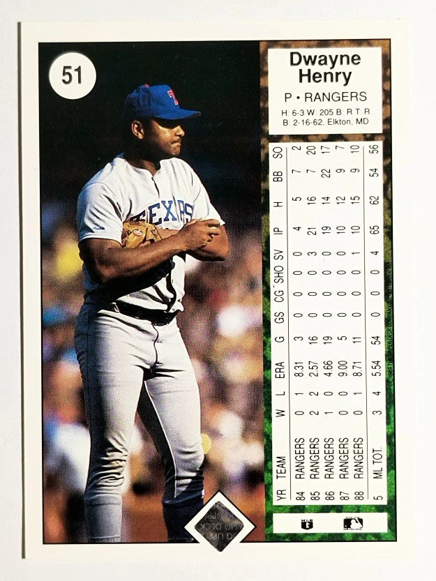 1989 Upper Deck #51 Dwayne Henry