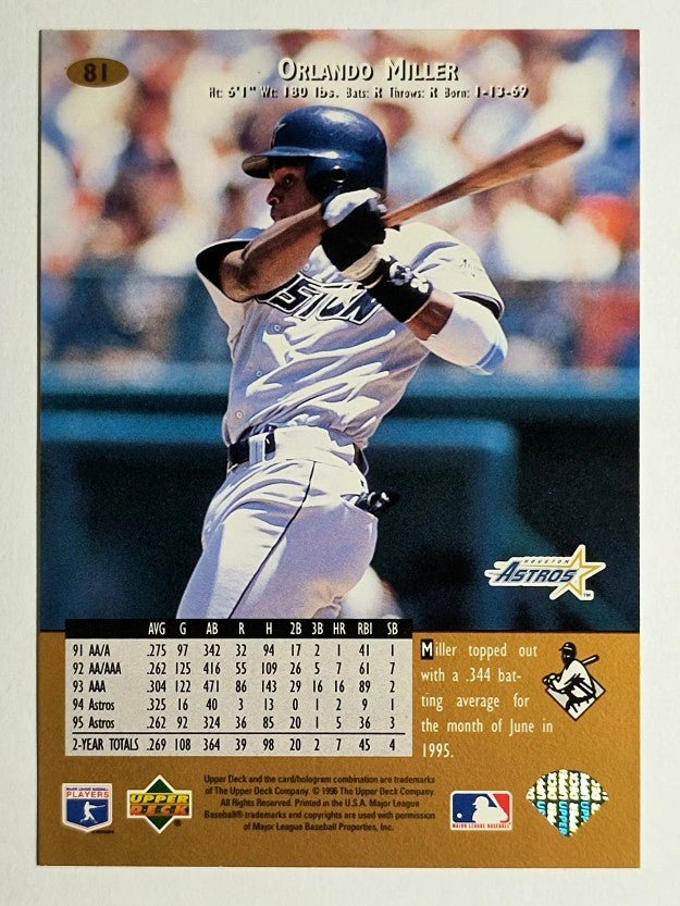 1996 Upper Deck #81 Orlando Miller