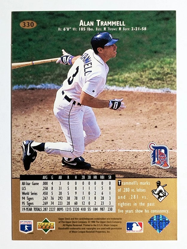 1996 Upper Deck #330 Alan Trammell